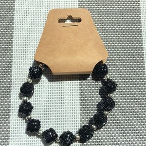 Black rose bracelet